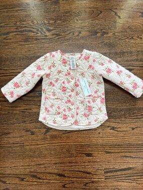 NWT 18 months cupcakes & cashmere Pink Floral Quilted Baby Jacket